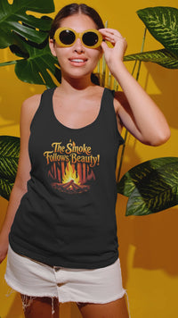 Load and play video in Gallery viewer, Smoke Follows Beauty Women's Ideal Racerback Tank