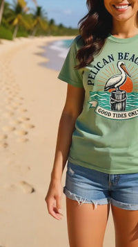 Load and play video in Gallery viewer, Good Tides Only Coastal Graphic Tee