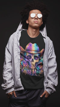Load and play video in Gallery viewer, Colorful Day of the Dead Western Graphic