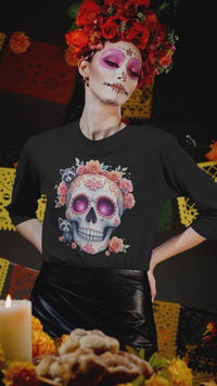 Load and play video in Gallery viewer, Day of the Dead Raccoon Design - Sugar Skull - Dios De Muertos