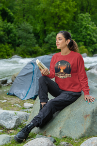 Load image into Gallery viewer, Summer Nights Club Stay Up, Look Up  Sweatshirt, Campfire Graphic Pullover