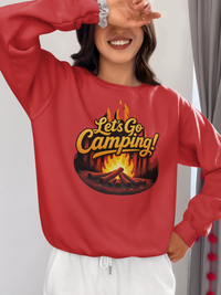 Load image into Gallery viewer, Let's Go Camping Crewneck Sweatshirt