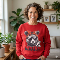Load image into Gallery viewer, Mama Bear Sweatshirt – Retro Bandana Bear Graphic Crewneck