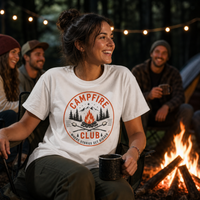 Load image into Gallery viewer, Campfire Club badge T-shirt
