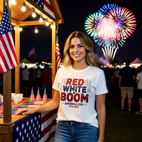 Load image into Gallery viewer, Red White Boom T‑Shirt — America 250 1776–2026 Celebration Tee